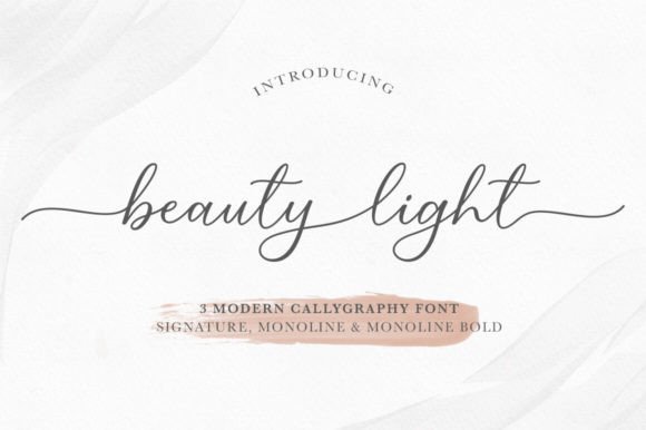 Beauty Light: An Elegant Script Font for Modern Design