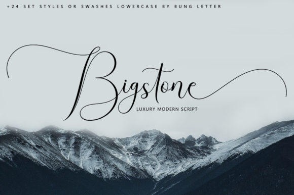 Bigstone: A Ravishing Script Font for Modern Design