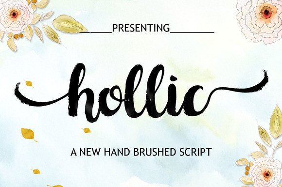 Hollic Brush: Elevate Your Visual Design with Elegant Typography