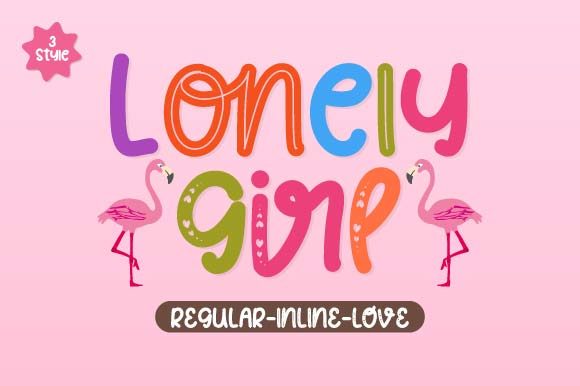 Lonely Girl Font: A Multi-Styled Script for Craft Design