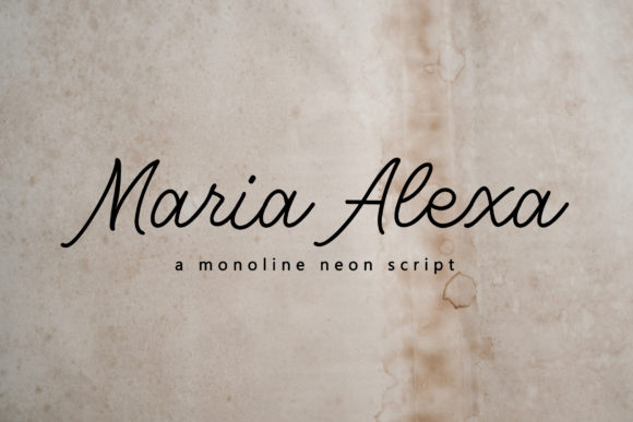 Maria Alexa: The Delicate Script for Modern Design