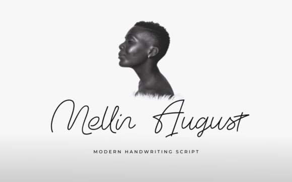 Mellin August: A Handwriting Font with Modern Sweetness