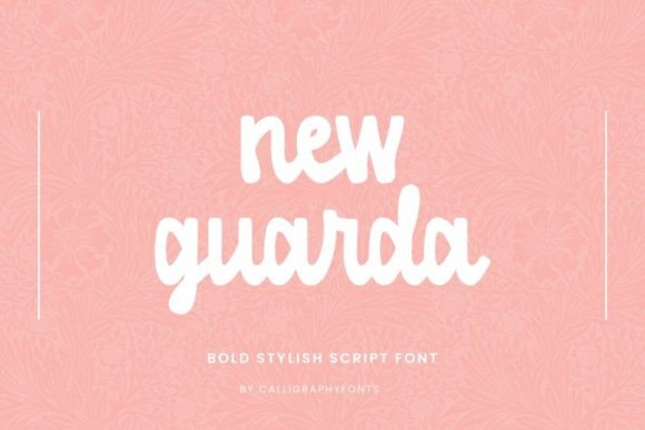 New Guarda Font: Bold Script for Modern Design