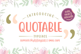 Quotable: A Script Font for Modern Branding
