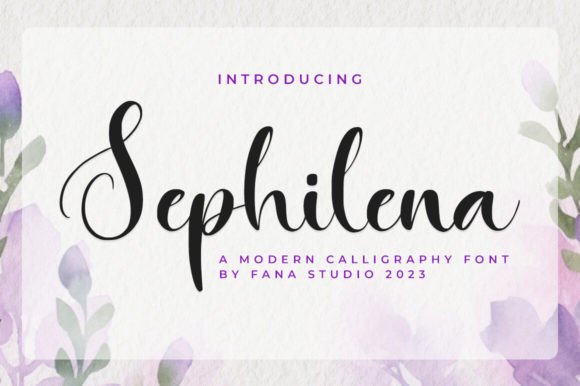 Sephilena: Elevate Your Projects with Elegant Script Typography