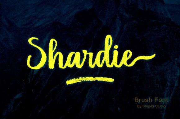 Shardie: The Brush Script Font for Authentic Design