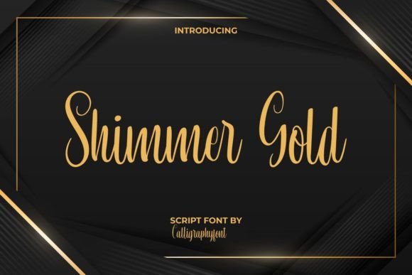 Shimmer Gold: Elevating Design with Elegant Script