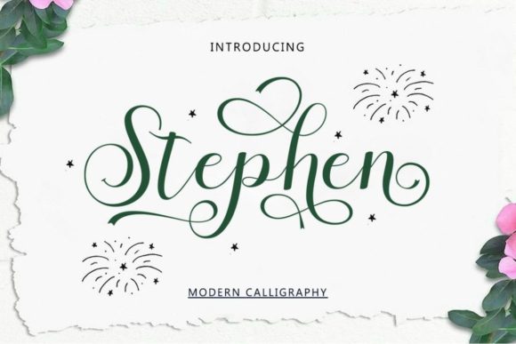 Stephen: A Modern Script Font for Elegant Branding