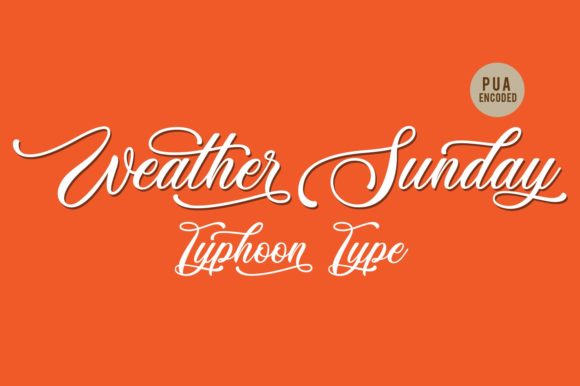 Weather Sunday: Elevating Design with Elegant Script